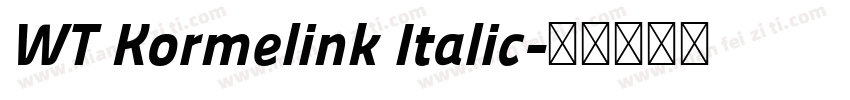 WT Kormelink Italic字体转换